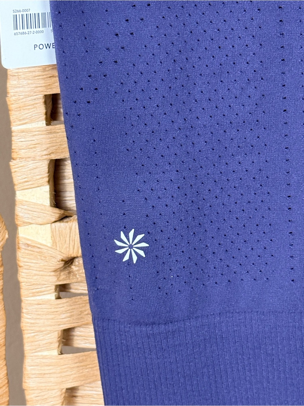 NWT Athleta In Motion Seamless Tee Size XXS Navy Blue - Picture 6 of 6